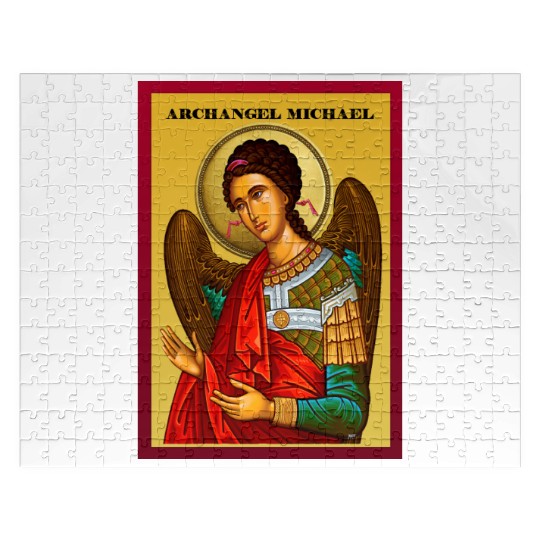 Archangel Michail Orthodox pray icon Jigsaw Puzzles