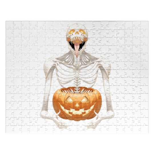 Heavy Metal Skeletons and Skulls Halloween Art Jigsaw Puzzles