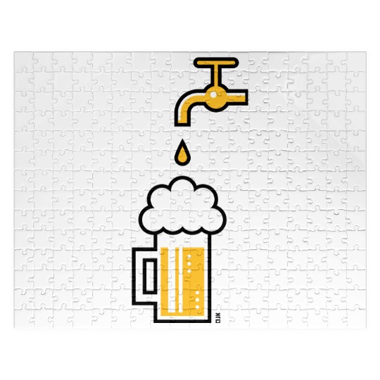 Beer Mug & Tap (Keg Beer / Draft Beer / 2C) Jigsaw Puzzles