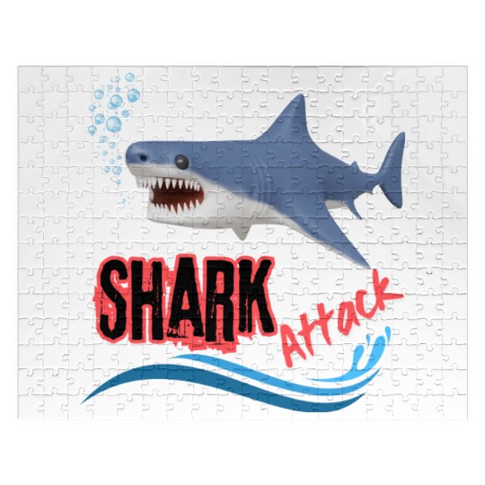 A different unique colorful shark attack design Jigsaw Puzzles