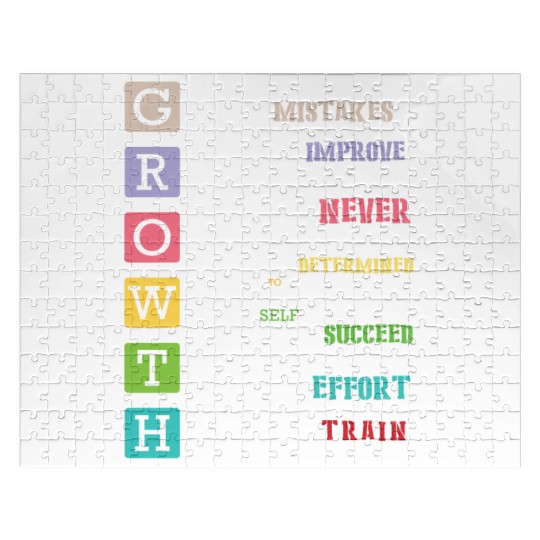 Growth Mindset Positive School Classroom Teacher Jigsaw Puzzles