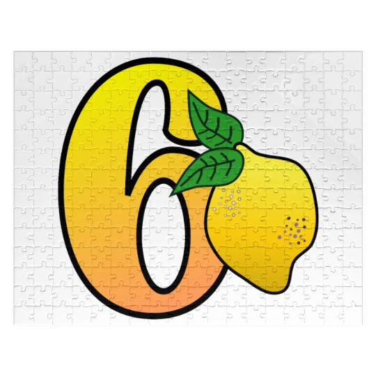 Number 60th Birthday - Lemon Jigsaw Puzzles