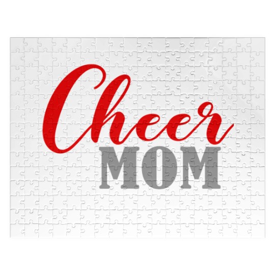Cheerleader Proud Cheer Mom Pride Sports Supporter Jigsaw Puzzles