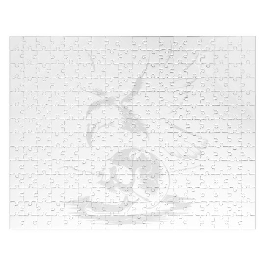 Raven on Skull Gothic Halloween Jigsaw Puzzles