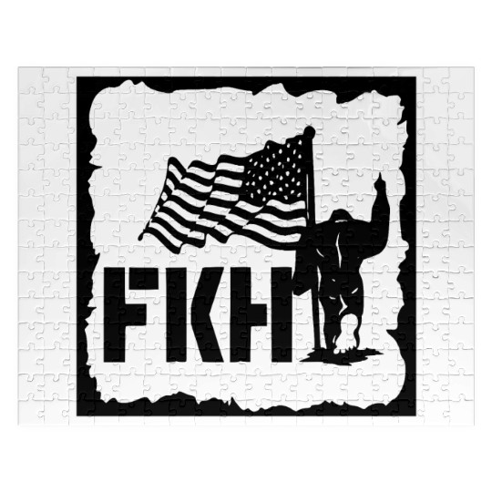 Bigfoot FKH Flag LIKE US ON FACEBOOK # Jigsaw Puzzles