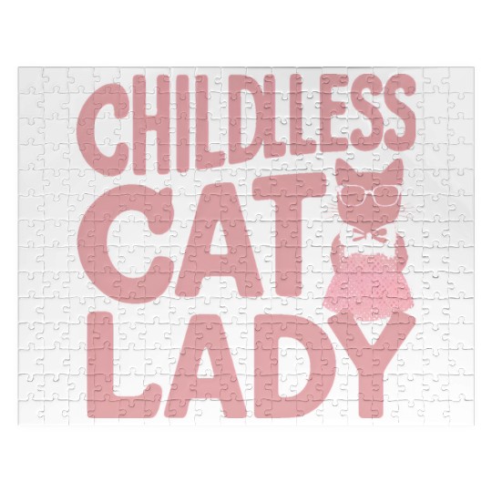 Childless Cat lady Kamala Harris Jigsaw Puzzles