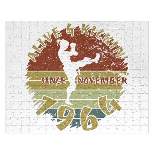 60th birthday Alive and kickin since 11/1964 Jigsaw Puzzles