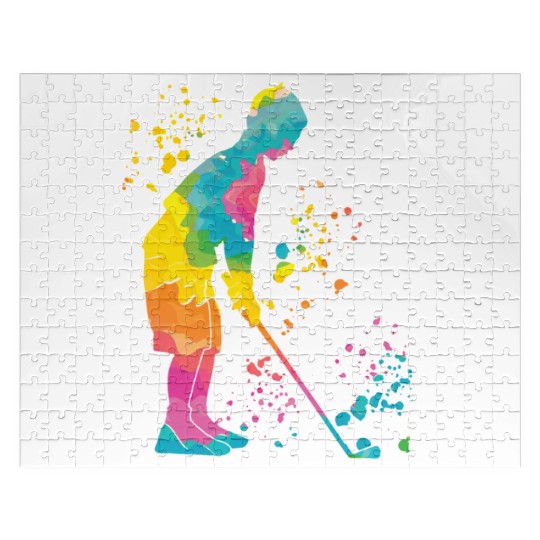Golfer Colorsplash Kids Miniature Golf Jigsaw Puzzles