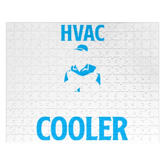 HVAC Dad But Cooler HVAC Technician Fathers Day Jigsaw Puzzles