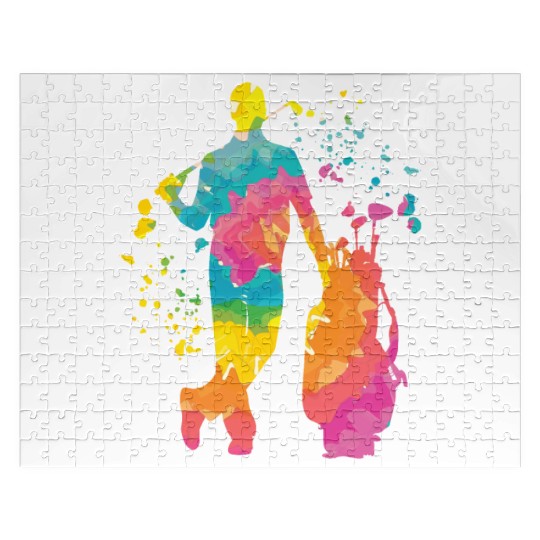 Golfer Colorsplash Kids Miniature Golf Jigsaw Puzzles
