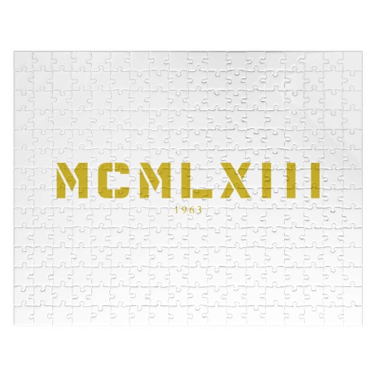 Roman numeral Year of birth Made in 1963 Jigsaw Puzzles