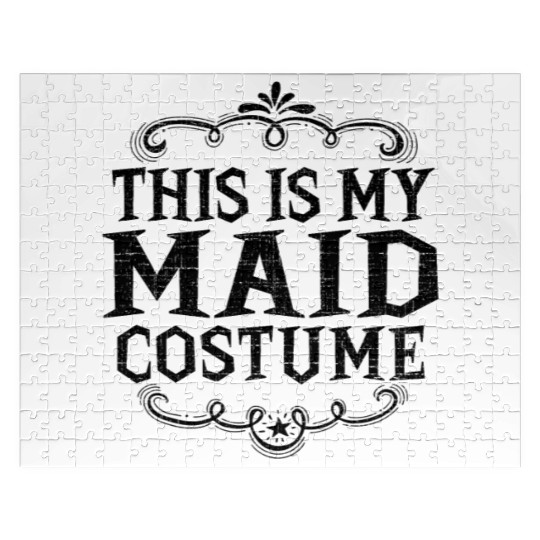This Is My Maid Funny Lazy Halloween Costume Jigsaw Puzzles