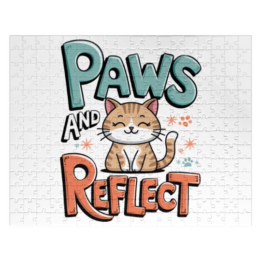Paws And Reflect Yoga Mediation Cat Paws And Jigsaw Puzzles