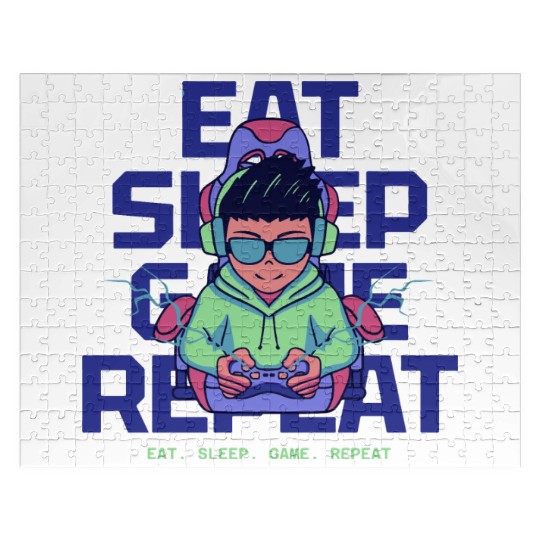 design Level Up Tees Jigsaw Puzzles