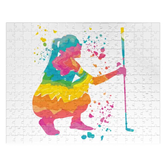 Golfer Colorsplash Kids Miniature Golf Jigsaw Puzzles