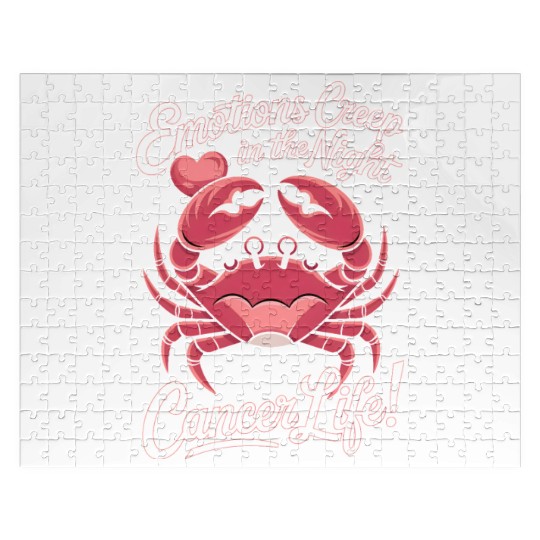 Emotions Creep in the Night Cancer Zodiac Sign Jigsaw Puzzles