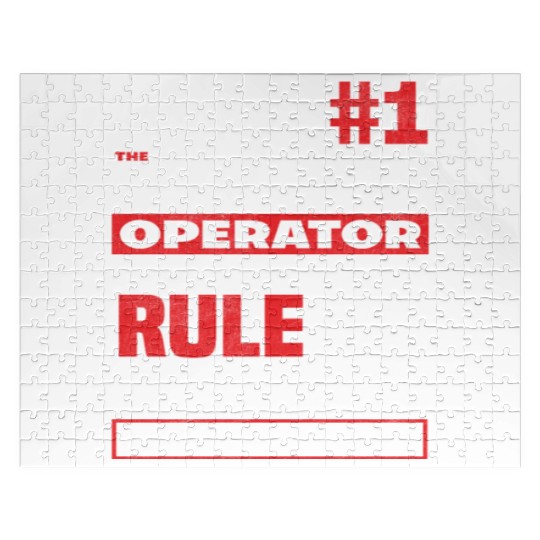 Forklift Driver Rule Number One Jigsaw Puzzles