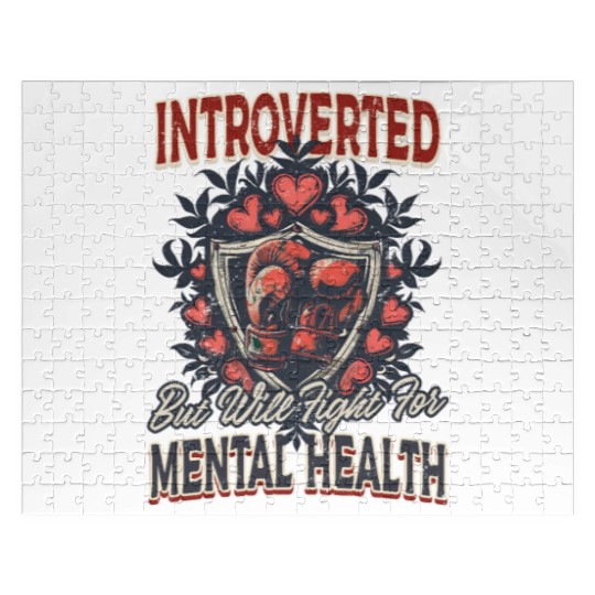 Depression Awareness Introverted Fight Mental Heal Jigsaw Puzzles