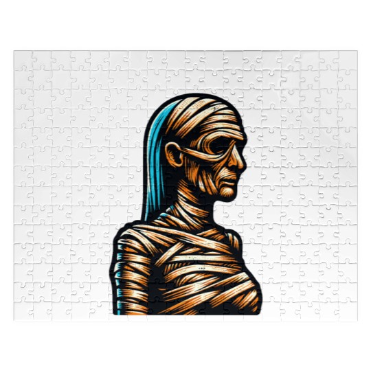 Mummy Grandma GRANMUMMY Halloween Women Horror Jigsaw Puzzles