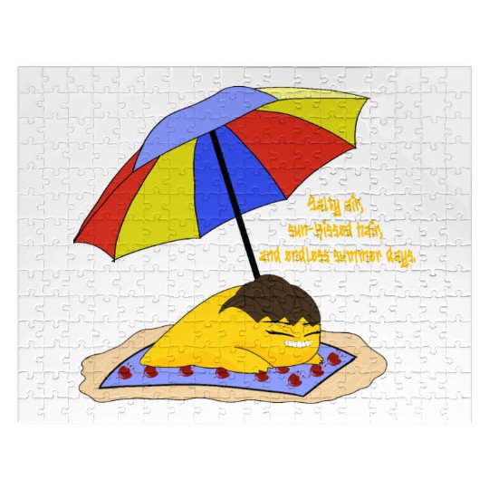 Salty air, sun kissed hair. Jigsaw Puzzles