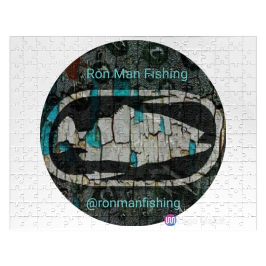 Ron Man Fishing Logo Jigsaw Puzzles