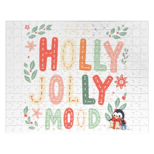 Holly Jolly Mood Jigsaw Puzzles