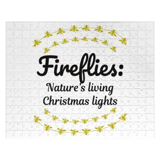 Fireflies Firefly Lightning Bug Insect Christmas Jigsaw Puzzles