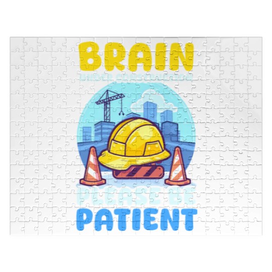 Depression Awareness Brain Under Construction Jigsaw Puzzles