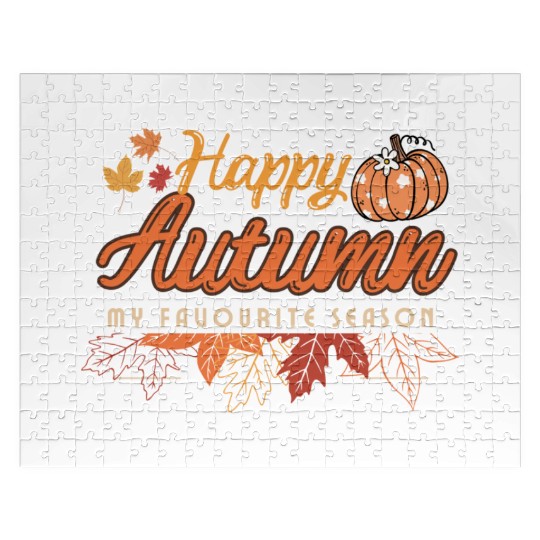Happy Autumn design Jigsaw Puzzles