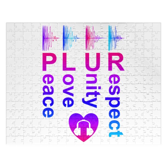 PLUR (Peace Love Unity Respect) Jigsaw Puzzles