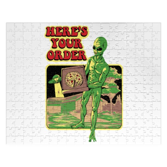 Alien Brings You Pizza from Extra-terrestrial Jigsaw Puzzles