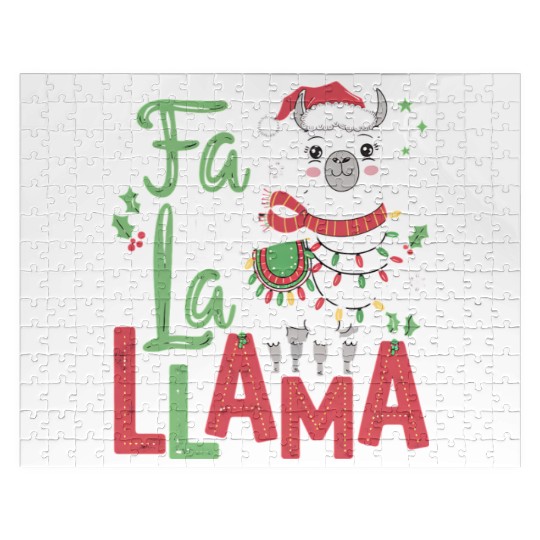 FA LA LA LLAMA Jigsaw Puzzles