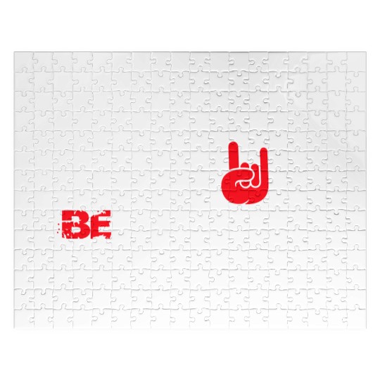 5 Be Different Heavy Metal Hard Rock Hand Gestures Jigsaw Puzzles