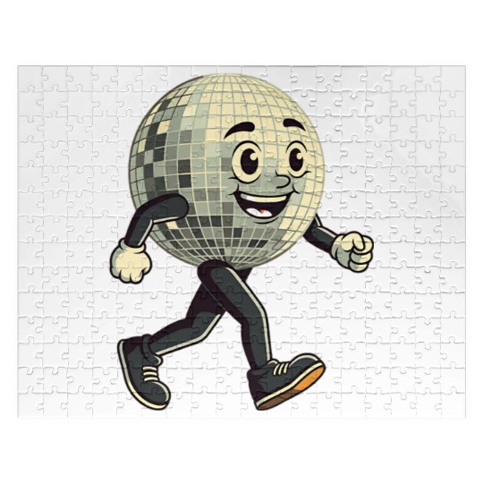 Disco Ball Walking - Retro Funk in Motion Jigsaw Puzzles