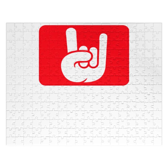 Heavy Metal Is My Life Hard Rock Music Text Quote Jigsaw Puzzles