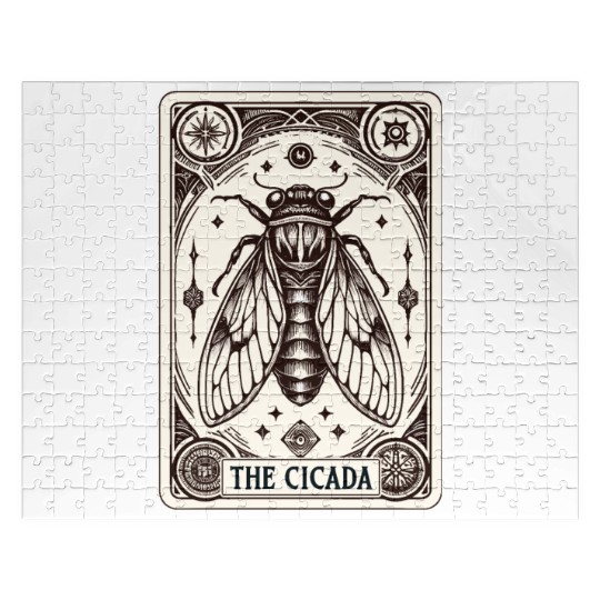 Cicada Tarot Card Brood Emergence Jigsaw Puzzles