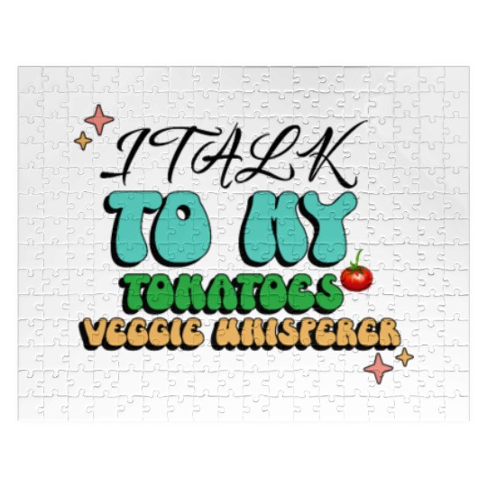 I Talk To My Tomatoes Veggie Whisperer: Vegetable Jigsaw Puzzles