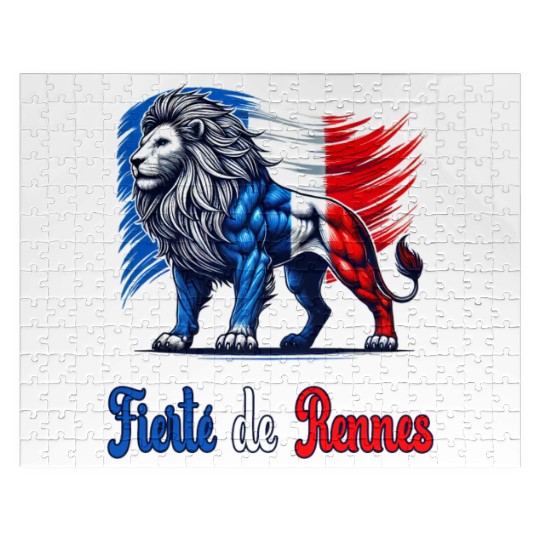 The pride of Rennes flag design Jigsaw Puzzles
