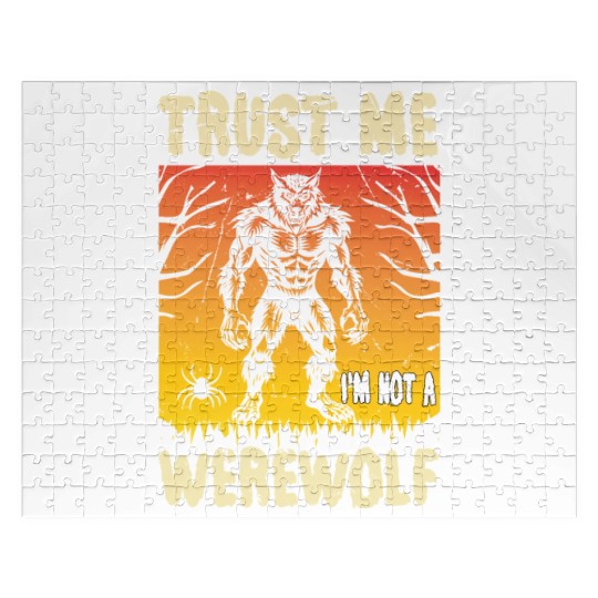 Trust Me I'm Not a Werewolf Halloween Jigsaw Puzzles
