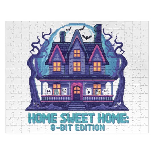 8 Bit Haunted House 01 Jigsaw Puzzles