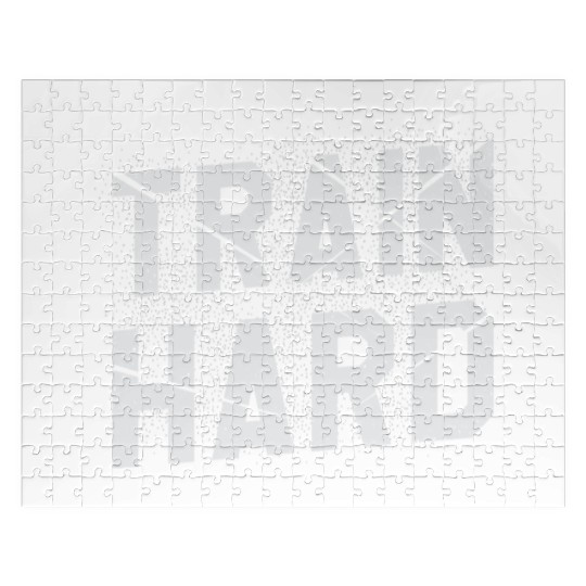Train Hard Workout Motivation Saying For Gym Lover Jigsaw Puzzles