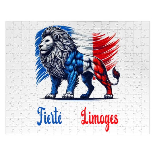 The pride of Lille flag design Jigsaw Puzzles