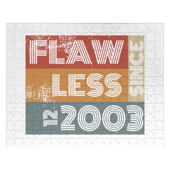 21st birthday Flawless since 12/2003 Jigsaw Puzzles