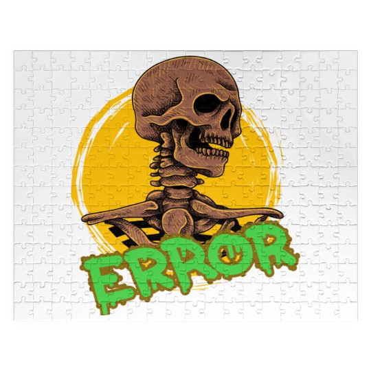skeleton back from the dead Jigsaw Puzzles