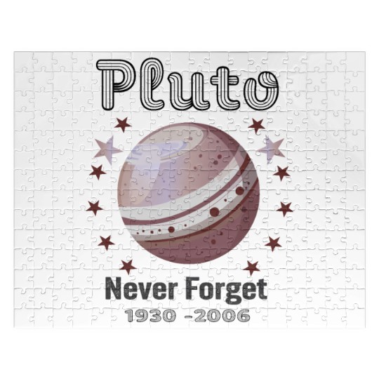 Planet Pluto Never Forget Jigsaw Puzzles