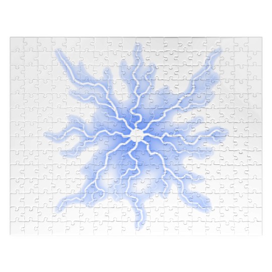 Electrifying energy: lightning bolt design Jigsaw Puzzles