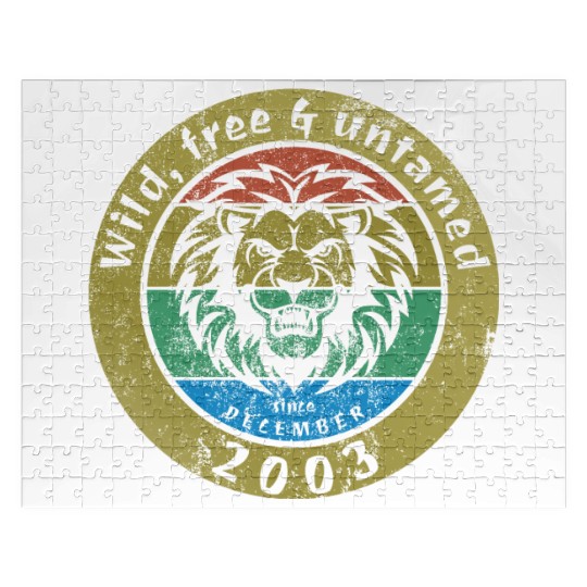 21st birthday Wild, free & untamed since 12/2003 Jigsaw Puzzles