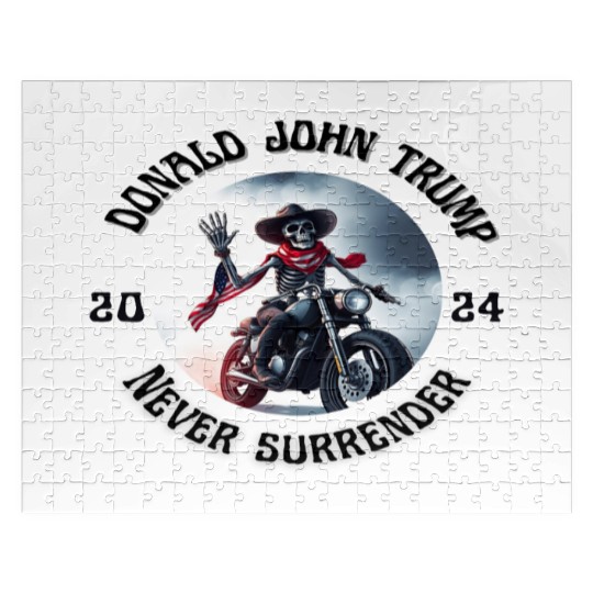 Donald John Trump Never Surrender Jigsaw Puzzles