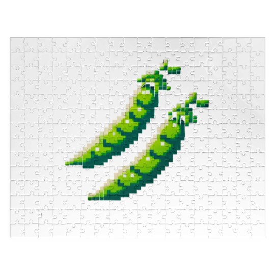 8 Bit Pixel Peas Jigsaw Puzzles
