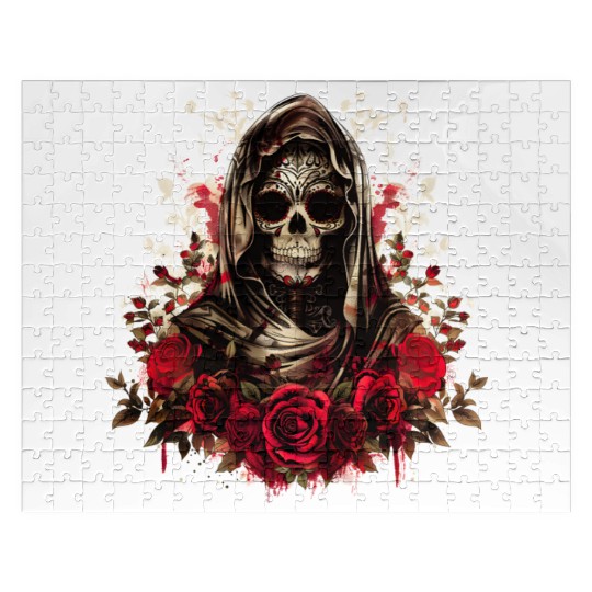 Santa Muerte Folk Saint Jigsaw Puzzles